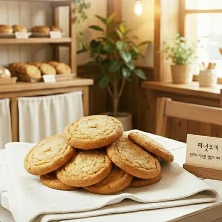 피넛 쿠키 도우 60g X 40개 고소한 땅콩 버터 냉동생지