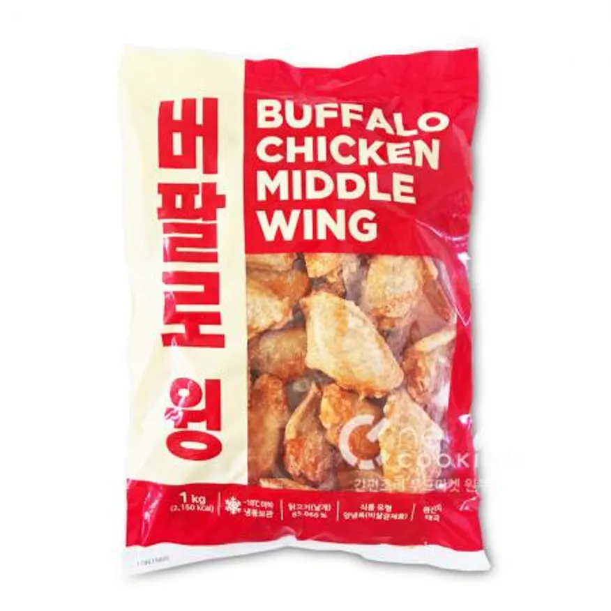 원쿠킹 버팔로 윙 스틱(1kg)+ 윙 날개(1kg) 세트 윙봉 치킨 통닭 캠핑음식 이미지