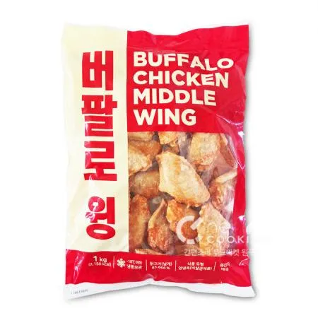 원쿠킹 버팔로 윙 스틱(1kg)+ 윙 날개(1kg) 세트 윙봉 치킨 통닭 캠핑음식 이미지