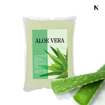 알로에베라 80% 1kg 음료토핑 펄 과육 8mm 정사각 빙수재료 젤리