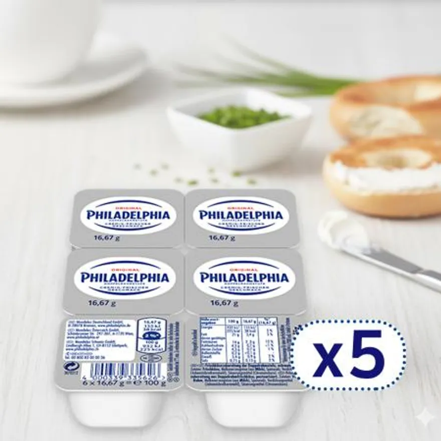 필라델피아 포션 크림치즈 16.67g 30개 (6개X5세트) 이미지