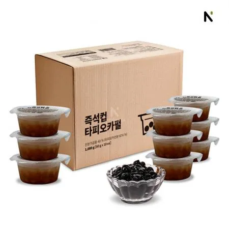 즉석 타피오카 블랙 펄 컵타입 60g x 18개입 홈카페