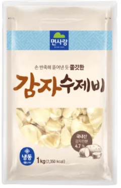 면사랑감자수제비 1kg(9입)