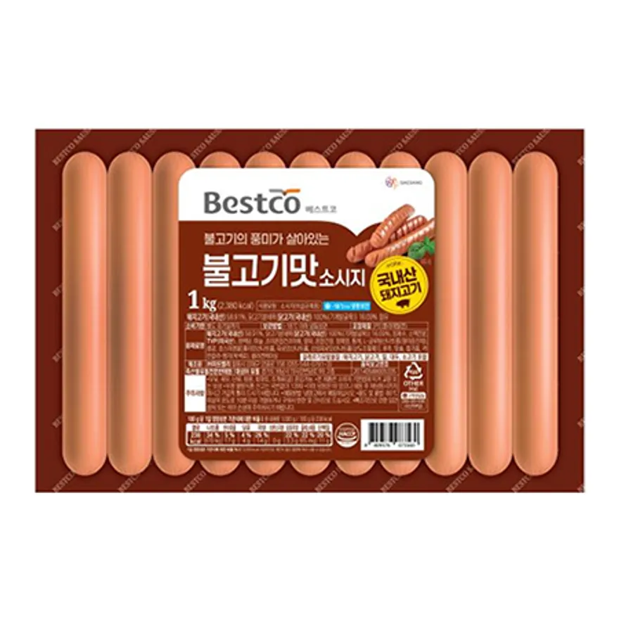 베스트코 불고기맛소시지 1kg 이미지