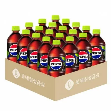 [롯데] 펩시 콜라 제로슈거 라임향 업소용 500ml x 20개 (1박스) 이미지