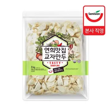 연희맛집교자만두 3kg 1박스 (3kg x 3개입)