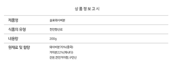 상품정보제공고시