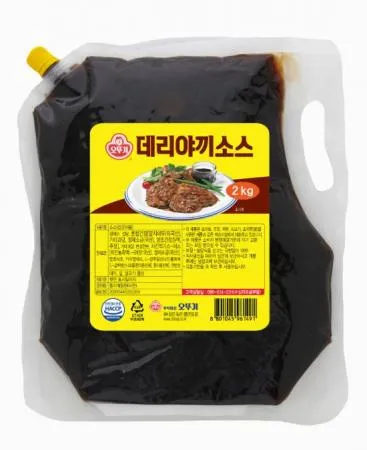 [박스판매] 오뚜기)데리야끼소스 (스파우트팩 2kg*6팩) 이미지