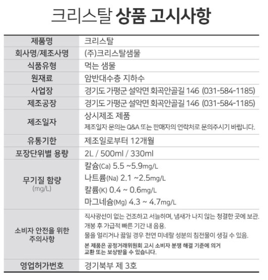 상품정보제공고시