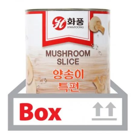 [박스판매] 화풍)양송이슬라이스 특편 (2.8Kg*6캔)