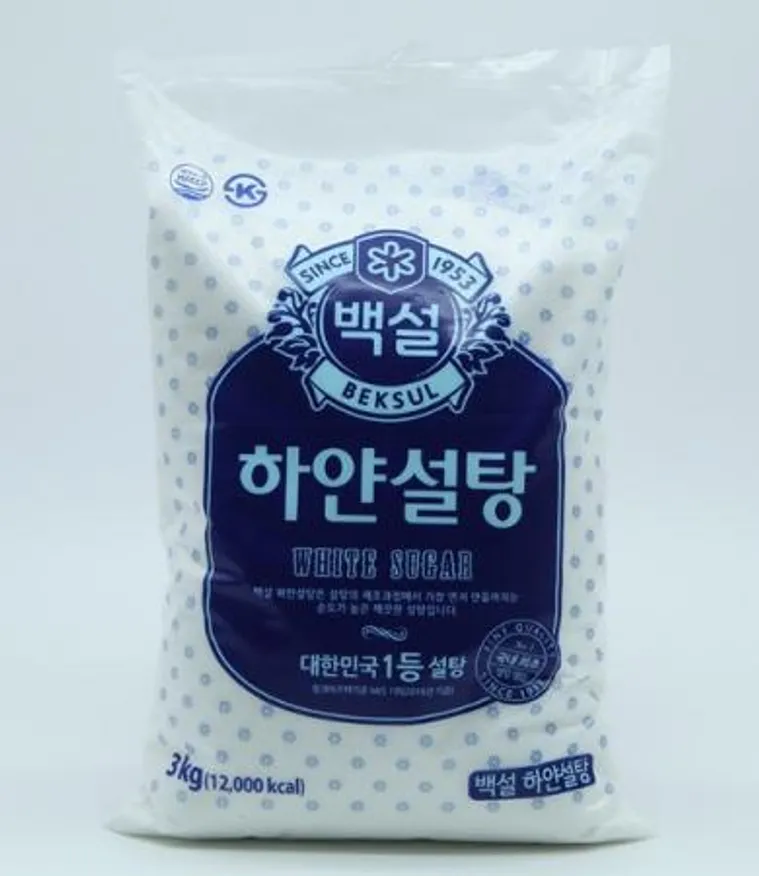 백설)하얀설탕 3kg 흰설탕 백설탕 정백 이미지