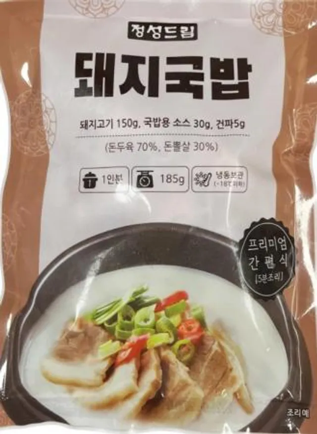 굿 삼희)정성드림 돼지국밥 185g 이미지