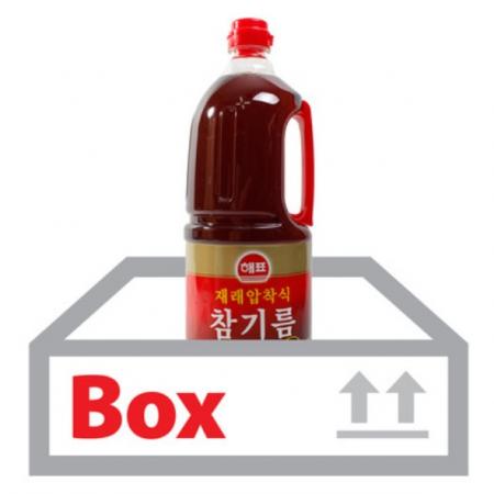 [박스판매] 해표)재래압착식 참기름 (1.8L*8EA) (100%)