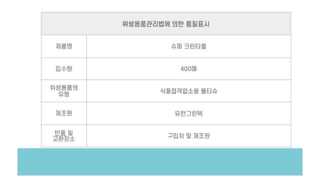상품정보제공고시