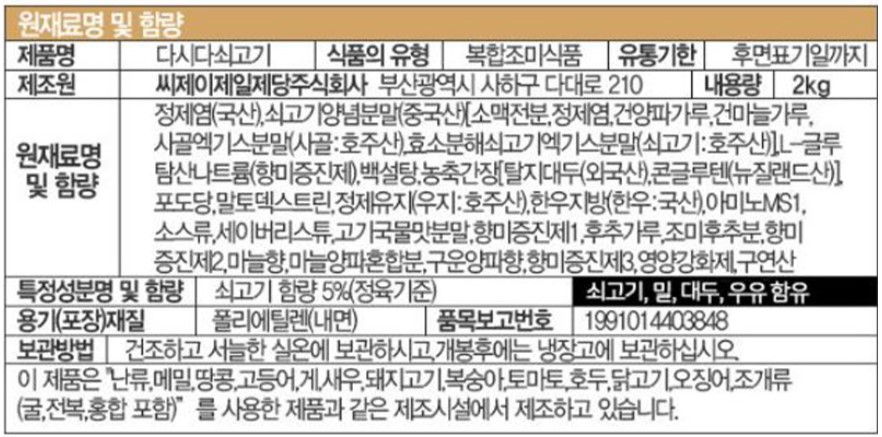 상품정보제공고시
