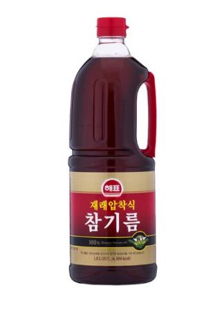 해표)재래압착식 참기름 1.8L (100%)