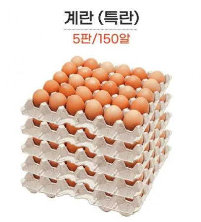 굿[5판묶음판매]정원)계란(특란) 1판(30구)*5 / 농장직영