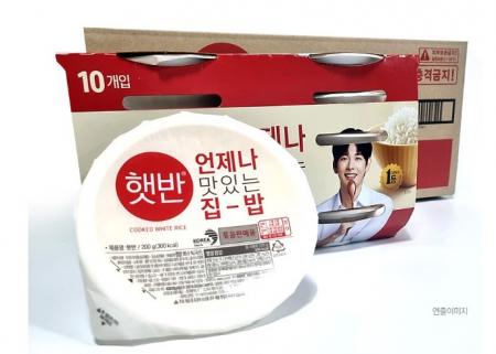 [박스판매] CJ)햇반 30개입 {(200g*10EA)*3팩} 즉석밥 백미