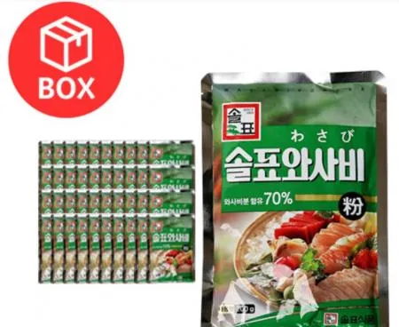 [박스판매] 솔표)와사비 (200g*40봉)