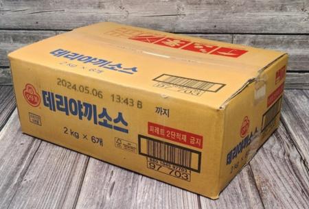 [박스판매] 오뚜기)데리야끼소스 (스파우트팩 2kg*6팩)