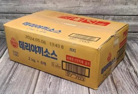 [박스판매] 오뚜기)데리야끼소스 (스파우트팩 2kg*6팩)