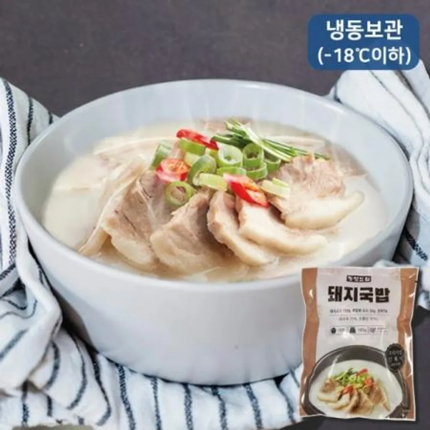 굿 삼희)정성드림 돼지국밥 185g 이미지