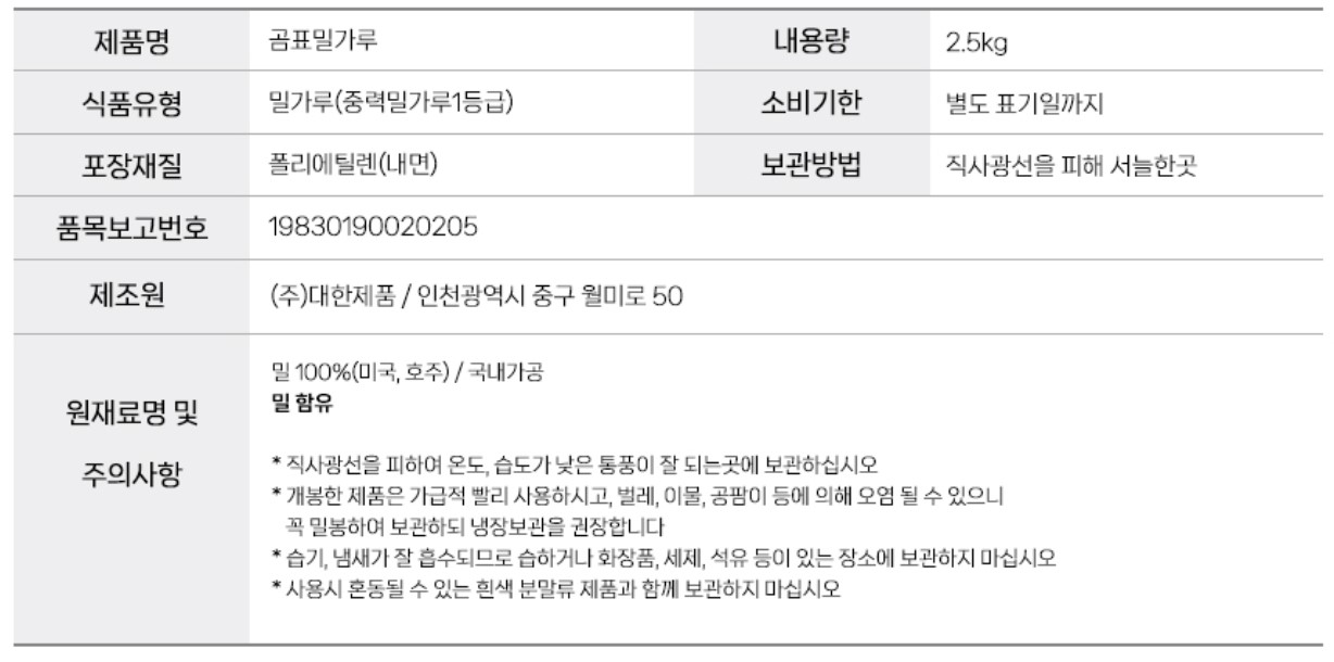 상품정보제공고시