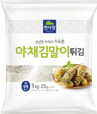 [박스판매] 면사랑)야채김말이튀김(1kg*10봉)