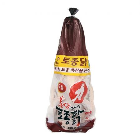 [냉장] 홍삼먹인 토종닭15호개체_국내산_원물_1.45kg_올품(부재료 증정)