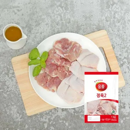 [냉장] 1등급 닭다리살(닭정육)_국내산_원물_1kg_올품