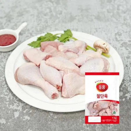[냉장] 1등급 닭절단육(도리육)_국내산_원물_1kg_올품