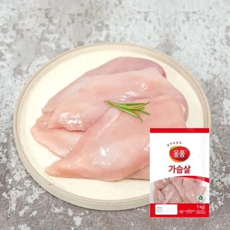 [냉장] 1등급 닭가슴살_국내산_원물_1kg_올품