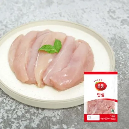 [냉장] 1등급 닭안심_국내산_원물_1kg_올품