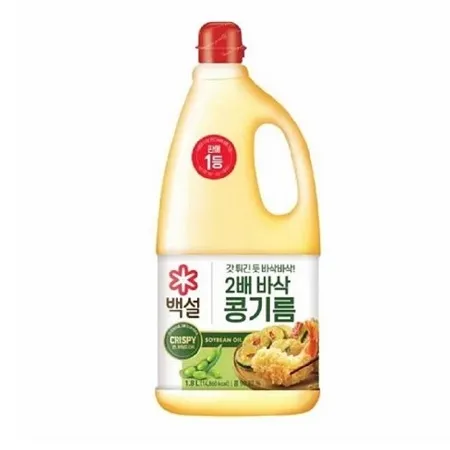 CJ 백설 2배바삭 콩기름 1.8L