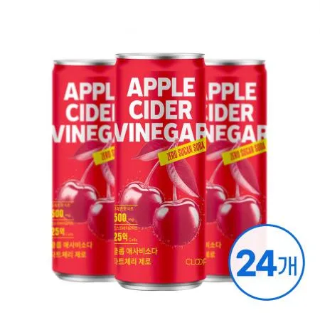 클룹 애사비소다 타트체리 250ml 24입