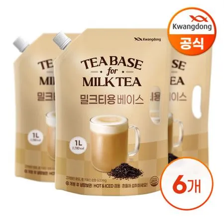 광동 밀크티용 베이스 파우치 1L X 6입