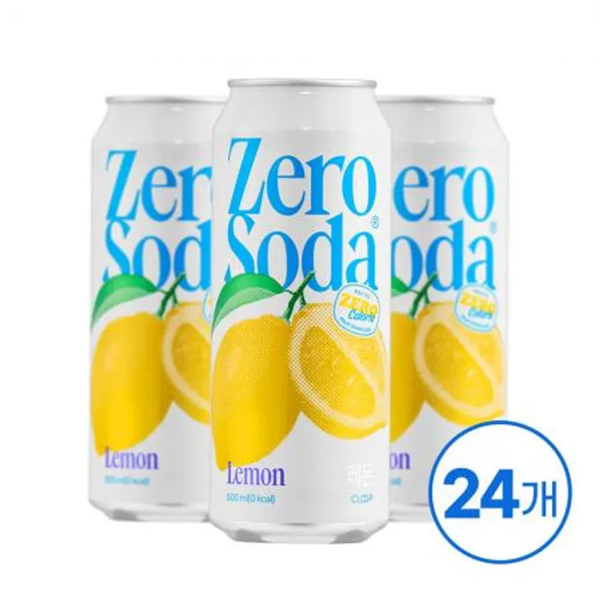 클룹 제로소다 레몬 500ml 24입 이미지