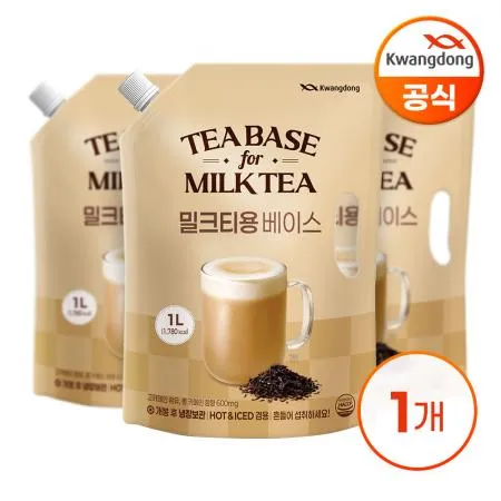 광동 밀크티용 베이스 파우치 1L X 1입