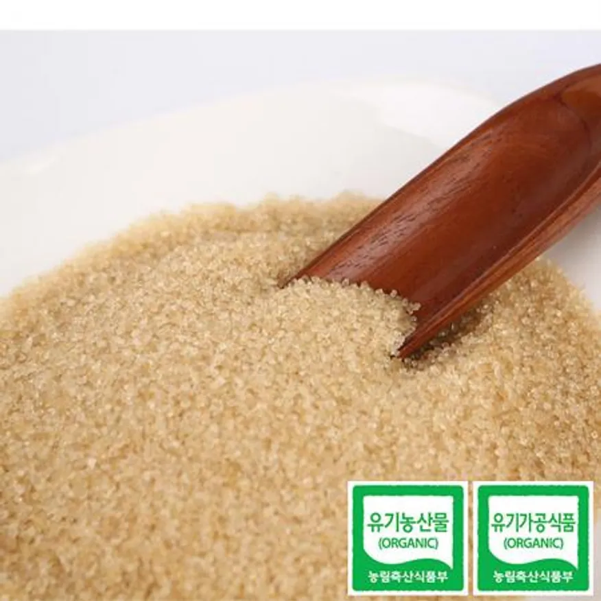 자연미가 유기농 비정제 원당 5kg x1ea /친환경 비정제설탕 갈색설탕 이미지