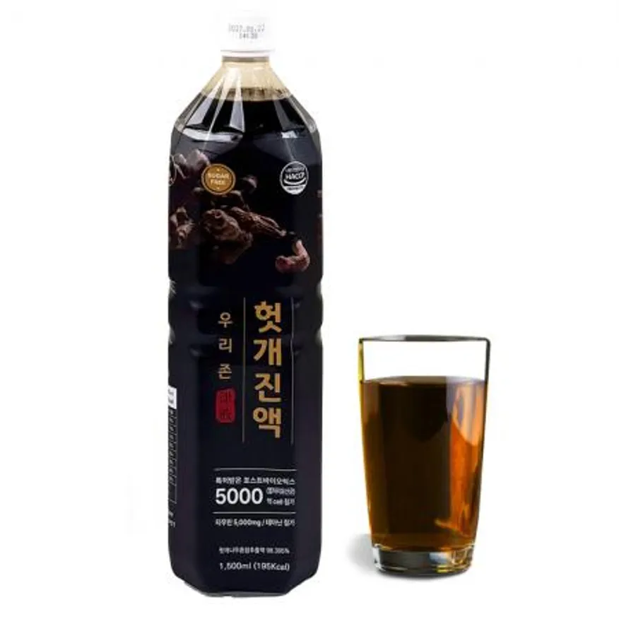 해썹우리존 헛개진액 1.5리터x1병 / 손님접대용 대용량 헛개차음료 베이스 이미지
