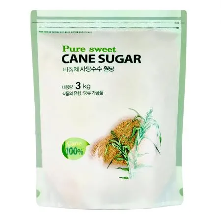 퓨어스윗 비정제 사탕수수원당 18kg (3kgx6팩)/ 비정제원당  갈색설탕