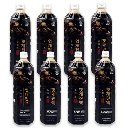 해썹우리존 헛개진액  12리터(1.5리터x8병) / 손님접대용 대용량 헛개차음료 베이스