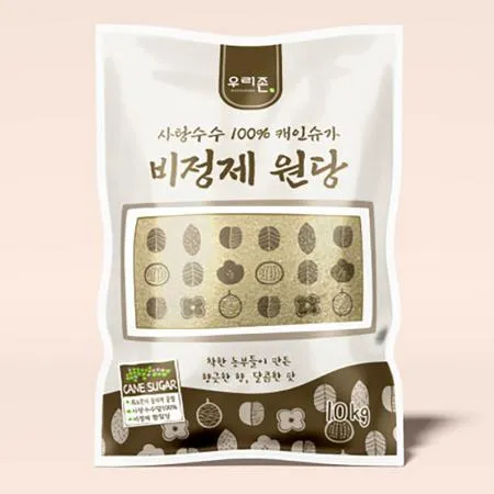 우리존 비정제 사탕수수당 10kg (비포) / 비정제 원당100% 정제하지않은 비정제설탕