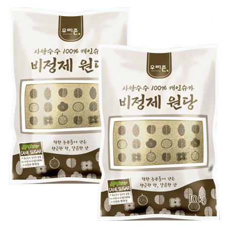우리존 비정제 원당 20kg (비포) / 비정제 사탕수수당100% 정제하지않은 비정제설탕