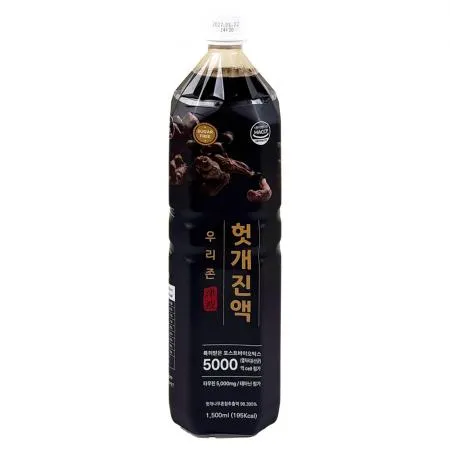 해썹우리존 헛개진액 1.5리터x1병 / 손님접대용 대용량 헛개차음료 베이스 이미지
