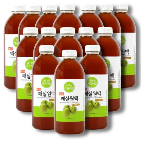 매실청 매실원액 매실엑기스 매실액 매실차 1L 예가촌, 15병 1박스