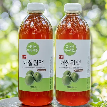 매실청 매실원액 매실엑기스 매실액 매실차 1L 예가촌, 2병