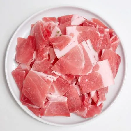 국내산 돈후지 흑돈 불고기용 5x5x0.3Cm 1Kg 이미지