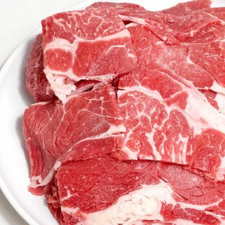 미국산 우목심 불고기용 2mm 절단 슬라이스 초이스 1Kg 이미지