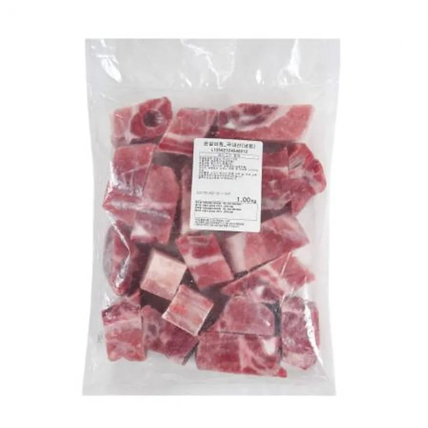 국내산 돈갈비 1Kg 3Cm 컷팅 찜용 이미지